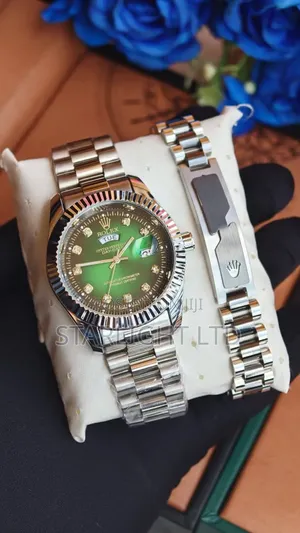 Iconic Gold Rolex Day-Date Engraved Bracelet Set