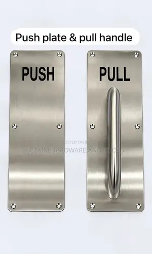 Door Push and Pull Plate Sign