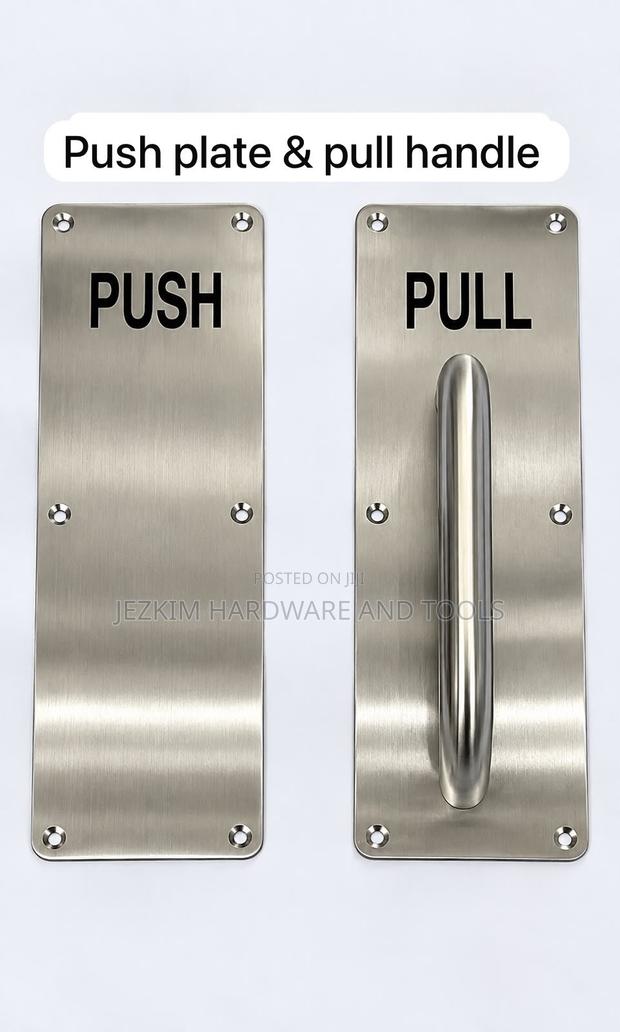 Door Push and Pull Plate Sign