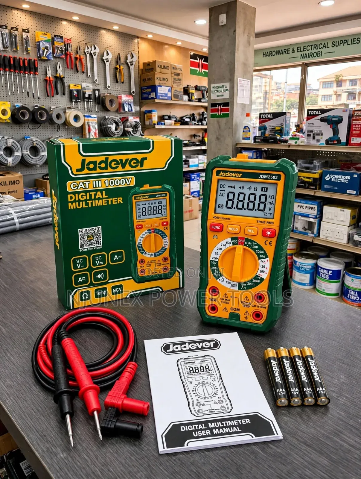 Jadever Jddm2502 Cat Iii 1000v Digital Multimeter