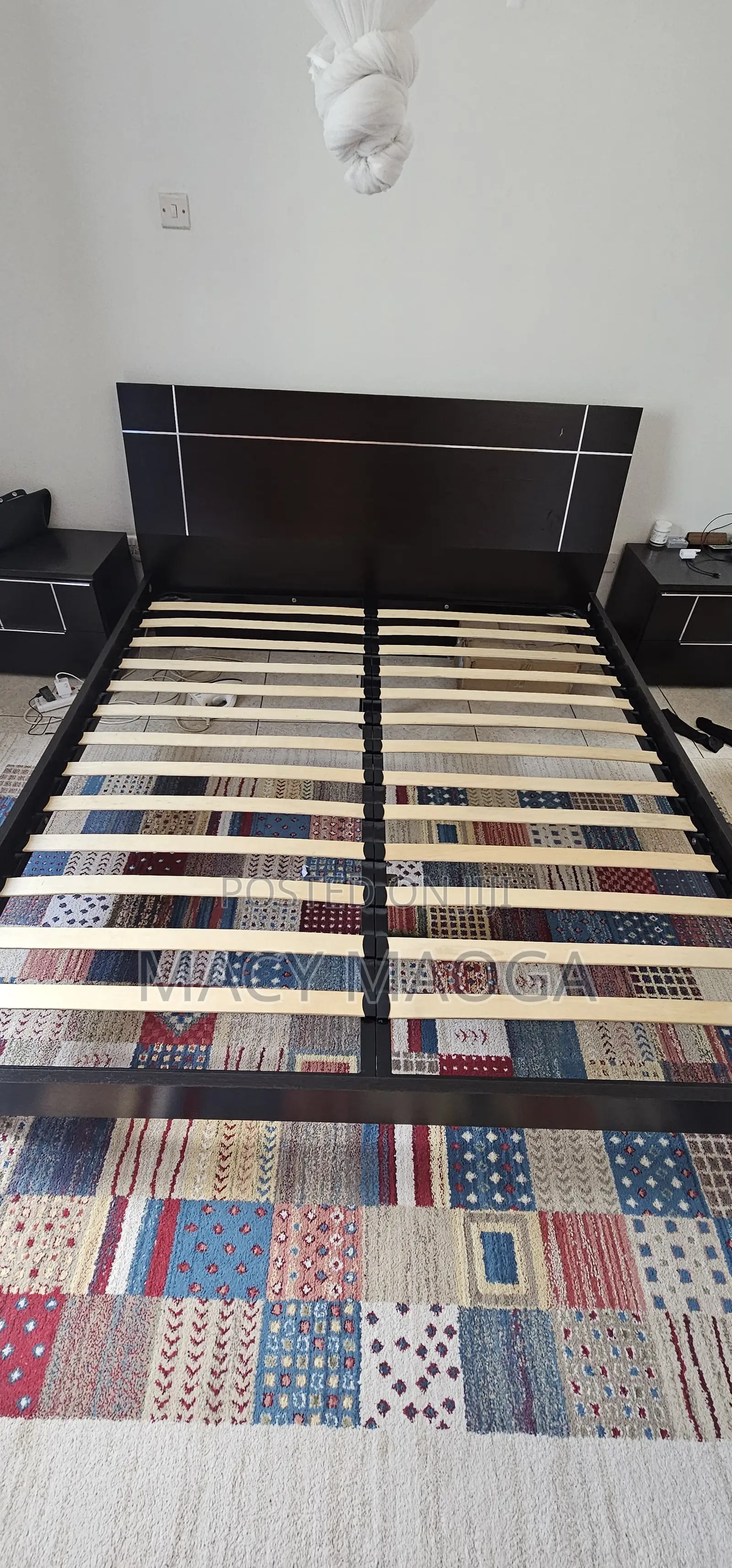 Super King Size Bed, Two Side Tables Dr.Mattress Orthopaedic Mattres