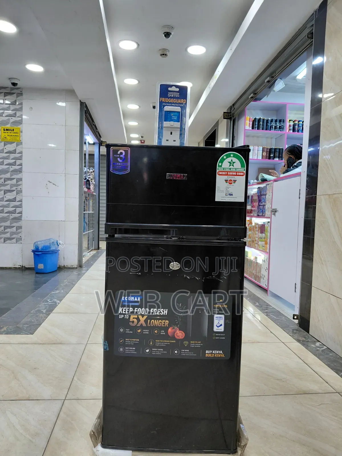 Ecomax 108L Double Door Refrigerator – Fast Cooling