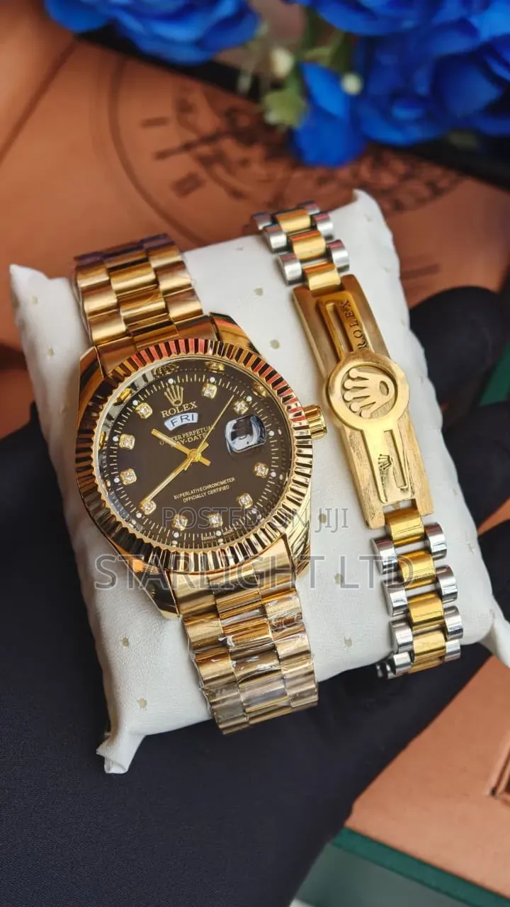Rolex President Day-Date With Matching Gold Bracelet