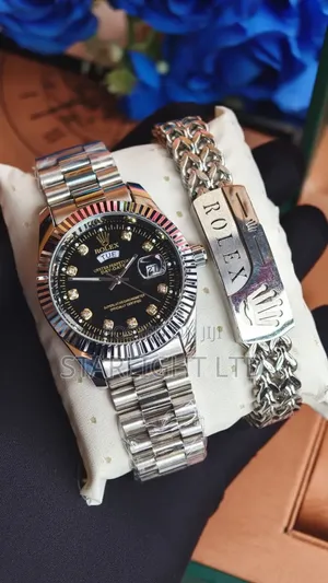 Day-Date Gold President Watch With Matching Jewelry