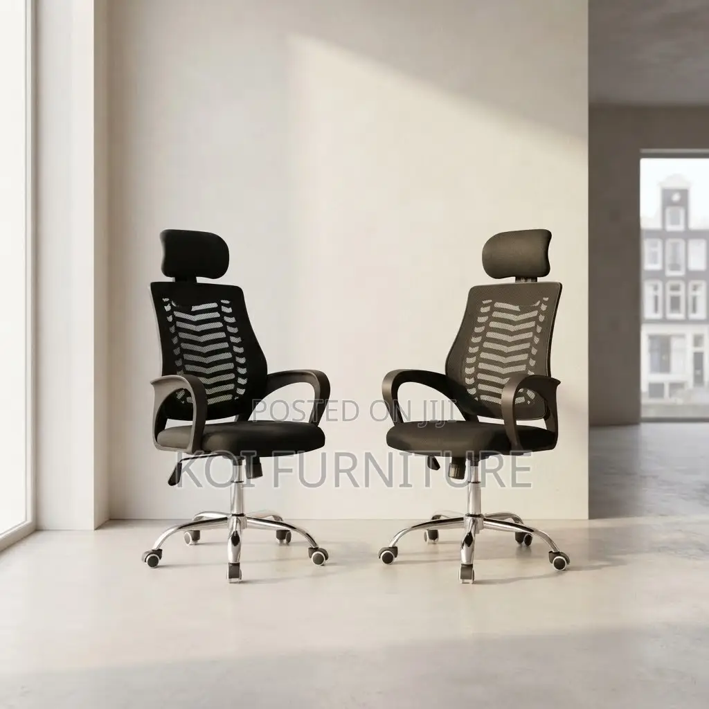 Office Chairs; Black Mesh Adjustable Home Office Recliner Chairs