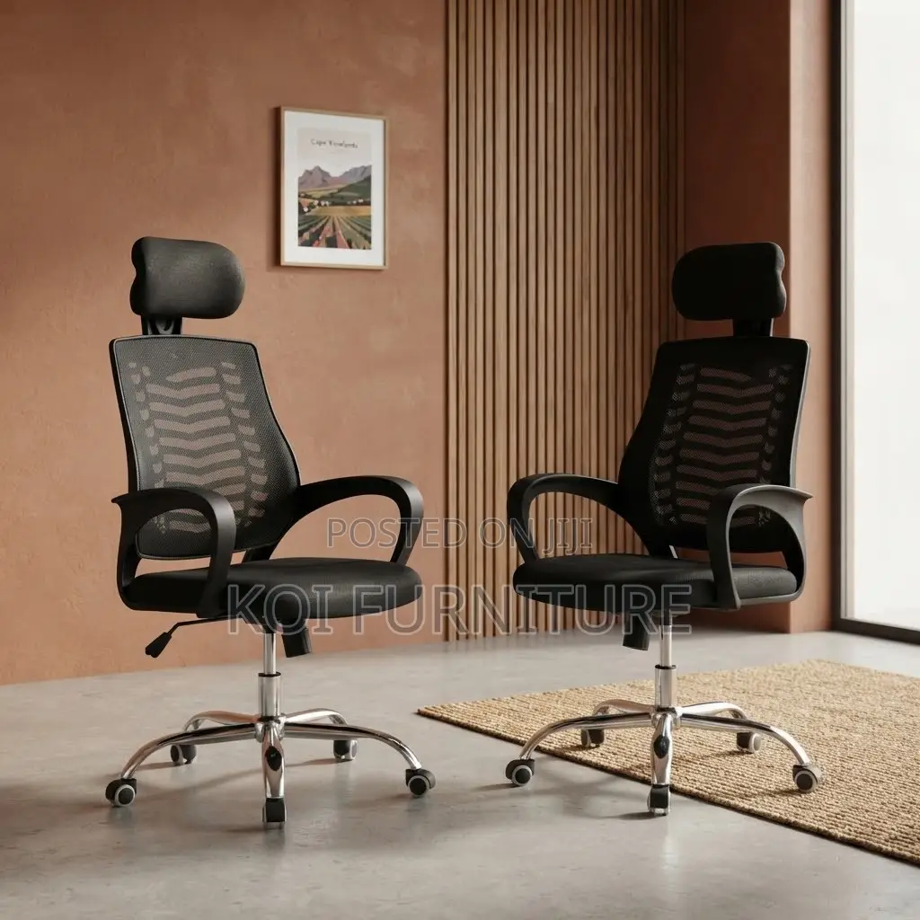 Office Chairs; Black Mesh Adjustable Home Office Recliner Chairs