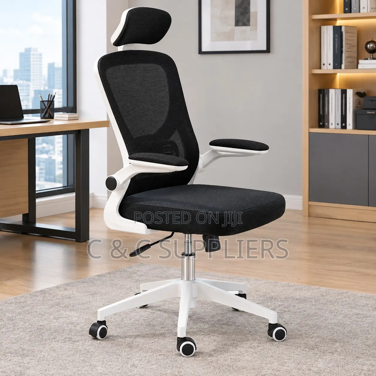 Modern Ergonomic Mesh Desk Seat.