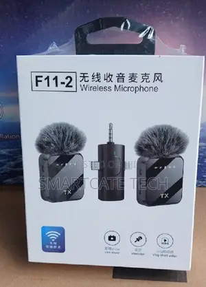 F11-2 2-Person Wireless Lavalier Microphone for iPhone Android