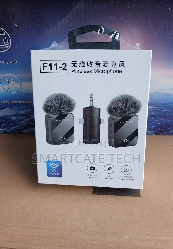F11-2 Dual Mini Wireless Microphone for Content Creators