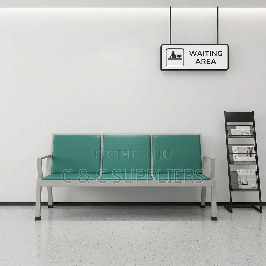 Green 3-Seater Waiting Bench