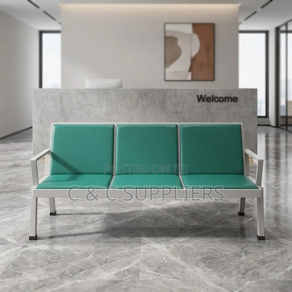 Green 3-Seater Waiting Bench