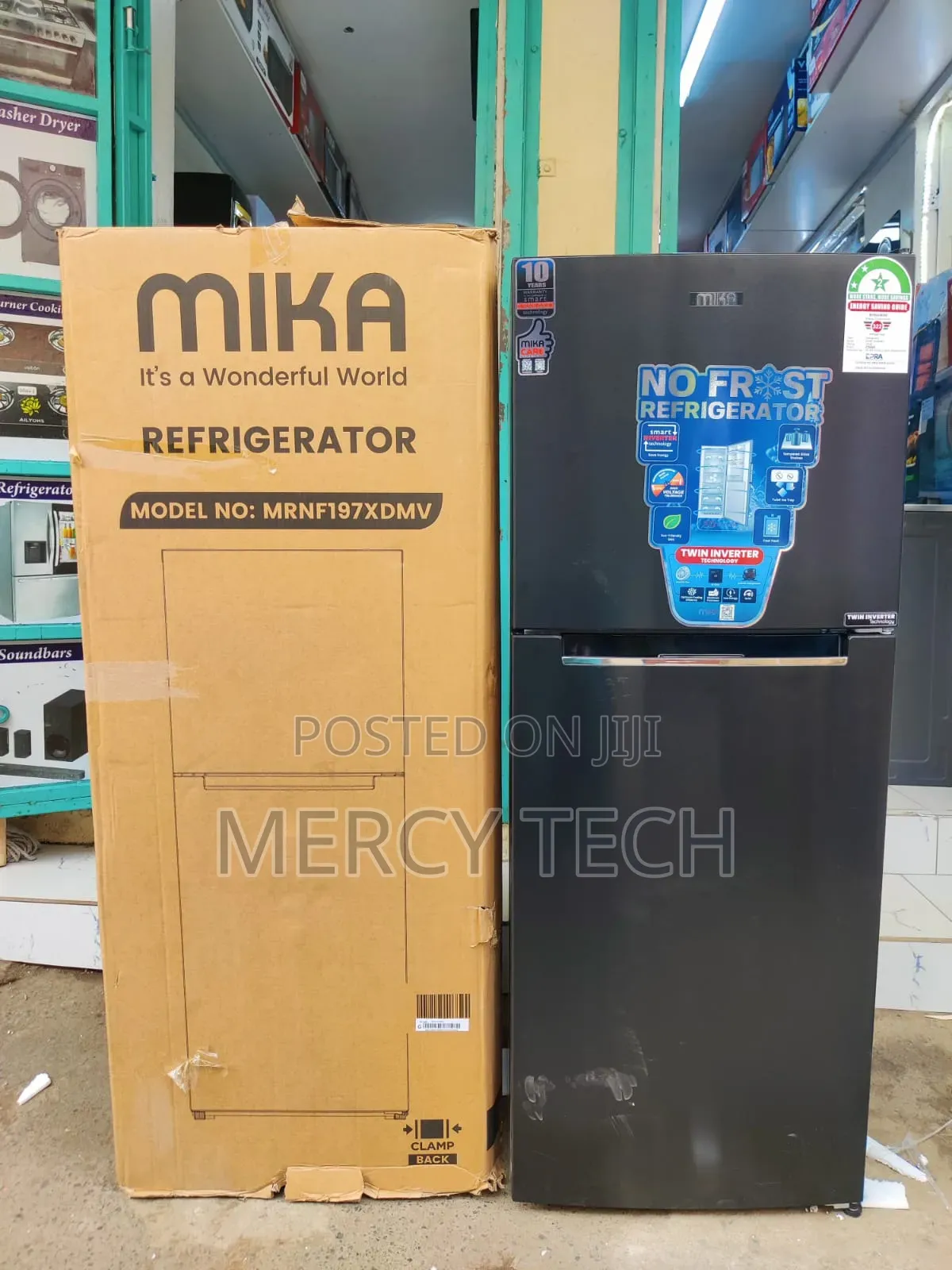 *Mika Fridge 197L NO FROST With Twin Inverter Technology.