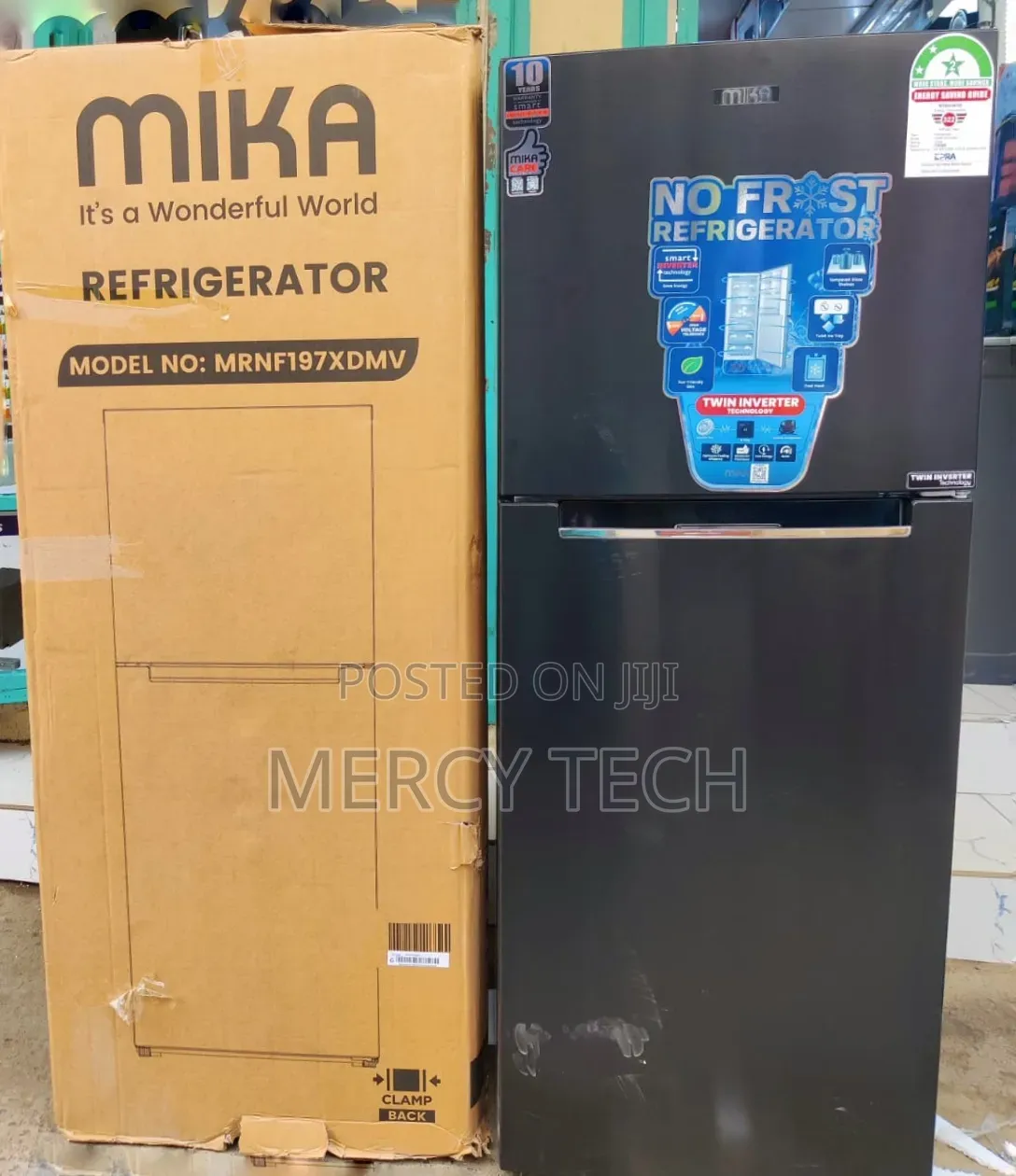 *Mika Fridge 197L NO FROST With Twin Inverter Technology.
