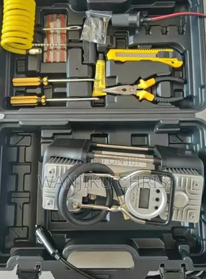 Portable 2 Cylinder Air Compressor With Tools