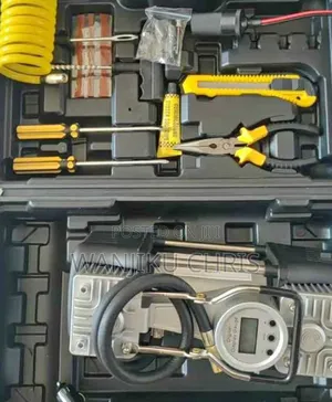 Portable 2 Cylinder Air Compressor With Tools
