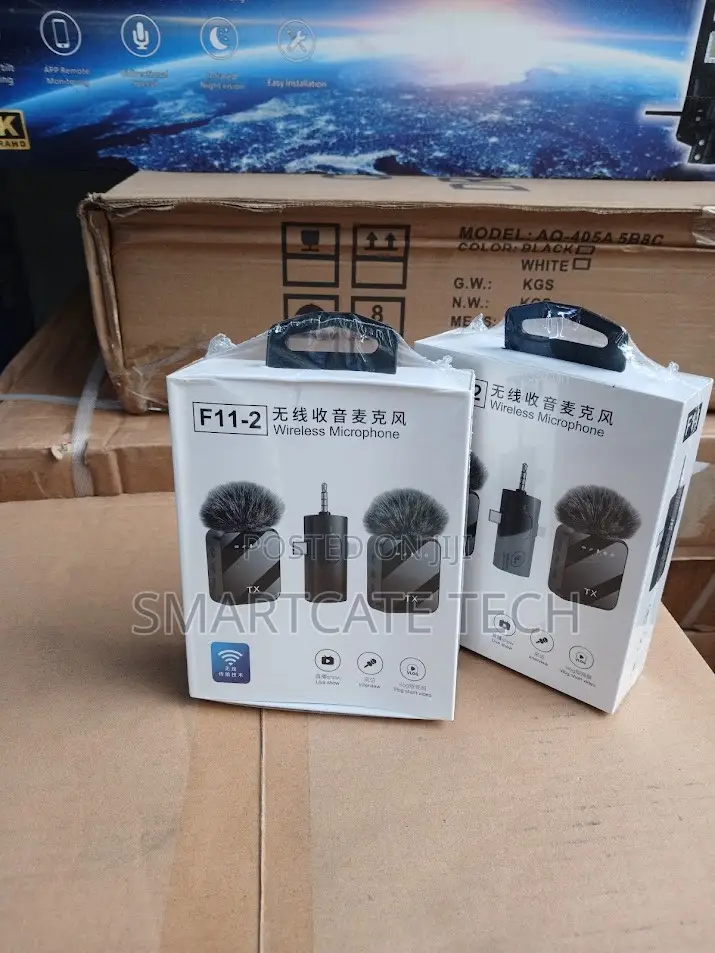 F11-2 Wireless Lavalier Mic Set With 2 Microphones