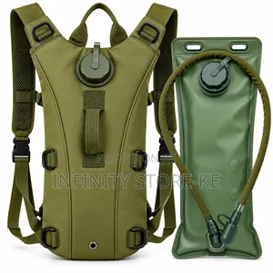 Backpack With Water Bladder and Drinking Tube