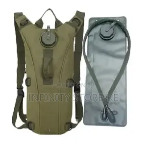 Backpack With Water Bladder and Drinking Tube