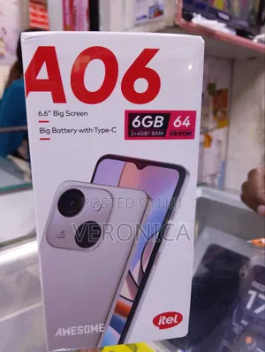New Itel A06 64 GB Black