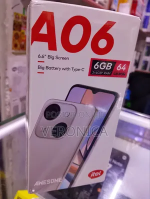 New Itel A06 64 GB Black