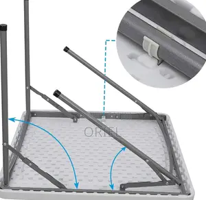 Office Table : 90CM Foldable Plastic Table