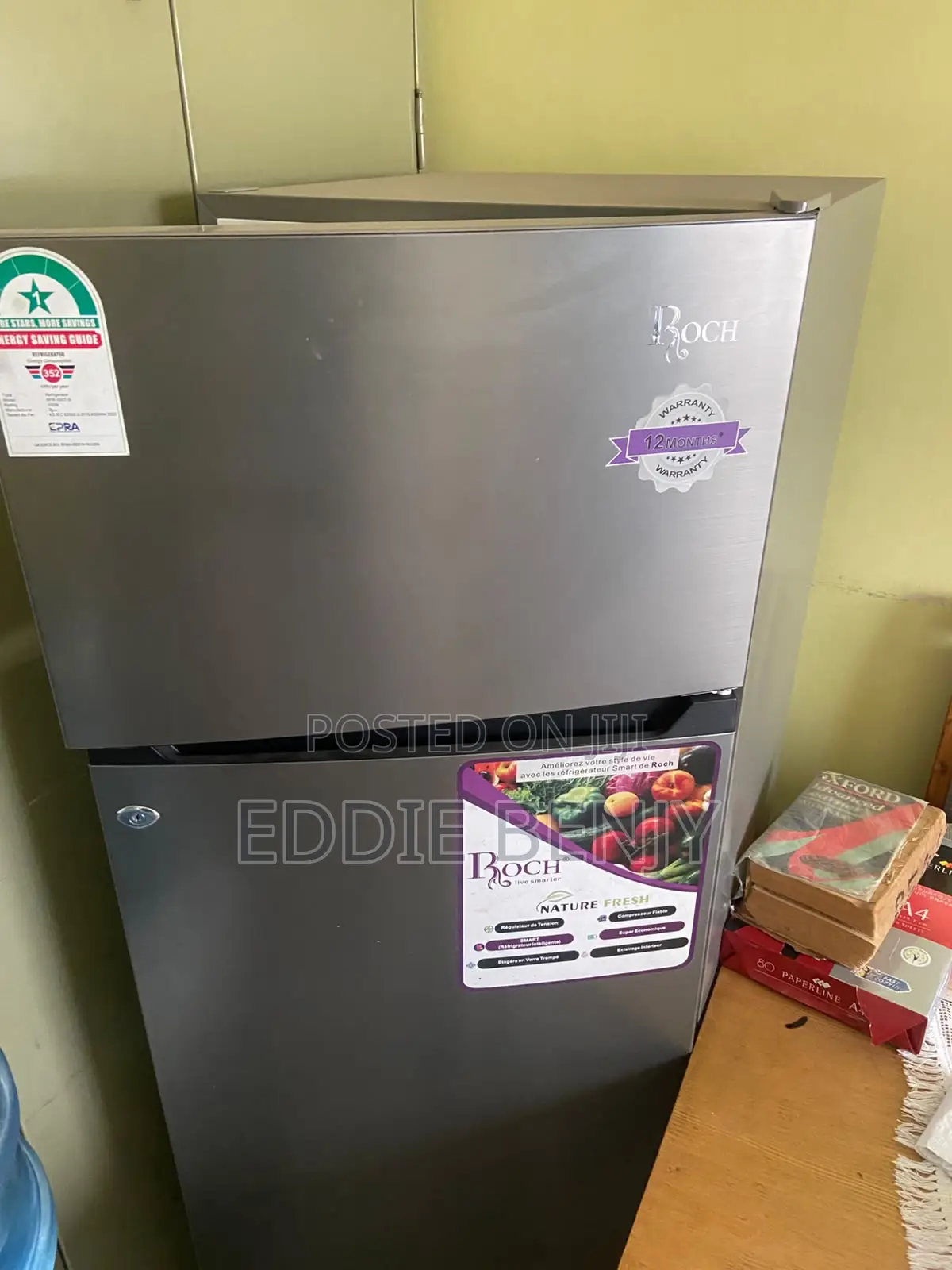 ROCH 205L Double Door No Frost Fridge