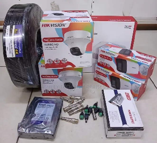 Hikvision 4 Channel 4 Camera HD Kit With 2-Way Audio