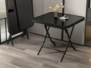 Office Table : Foldable Black Office Table