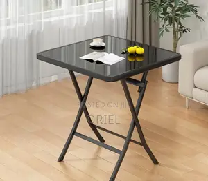 Office Table : Foldable Black Office Table