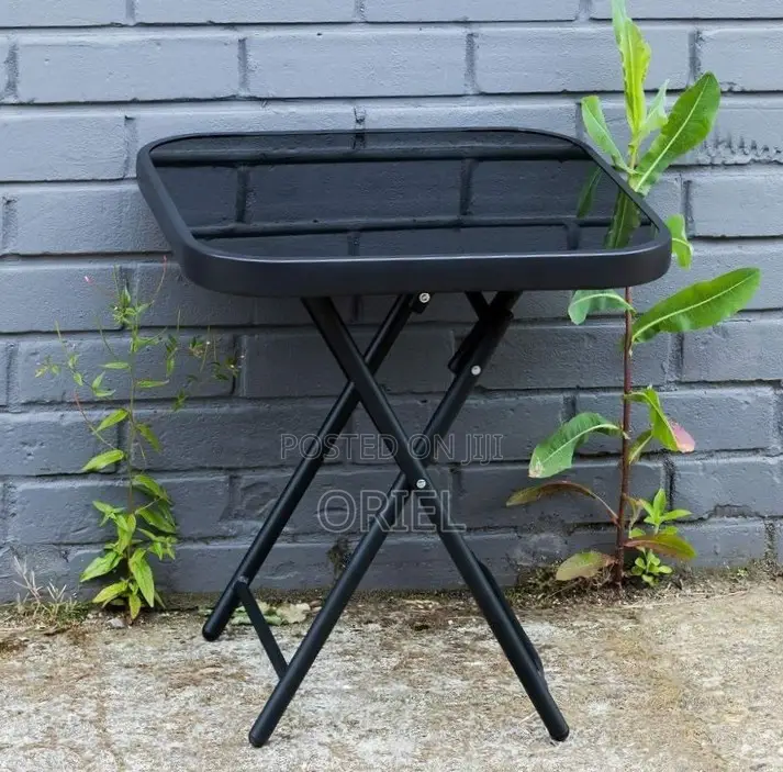 Office Table : Foldable Black Office Table