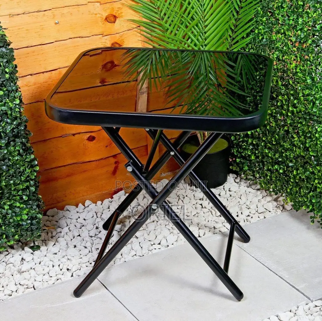 Office Table : Foldable Black Office Table