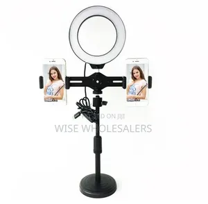 Double Stand Holder With 6inch Ringlight
