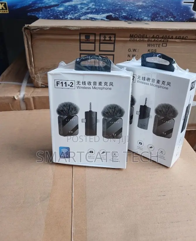 F11-2 2-Channel Wireless Lavalier Microphone for Phone