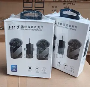 F11-2 Dual Wireless Lapel Mic for Vlogging Interviews