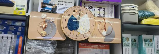 Elegant Wall Clock Wall Art Set - thumbnail 2