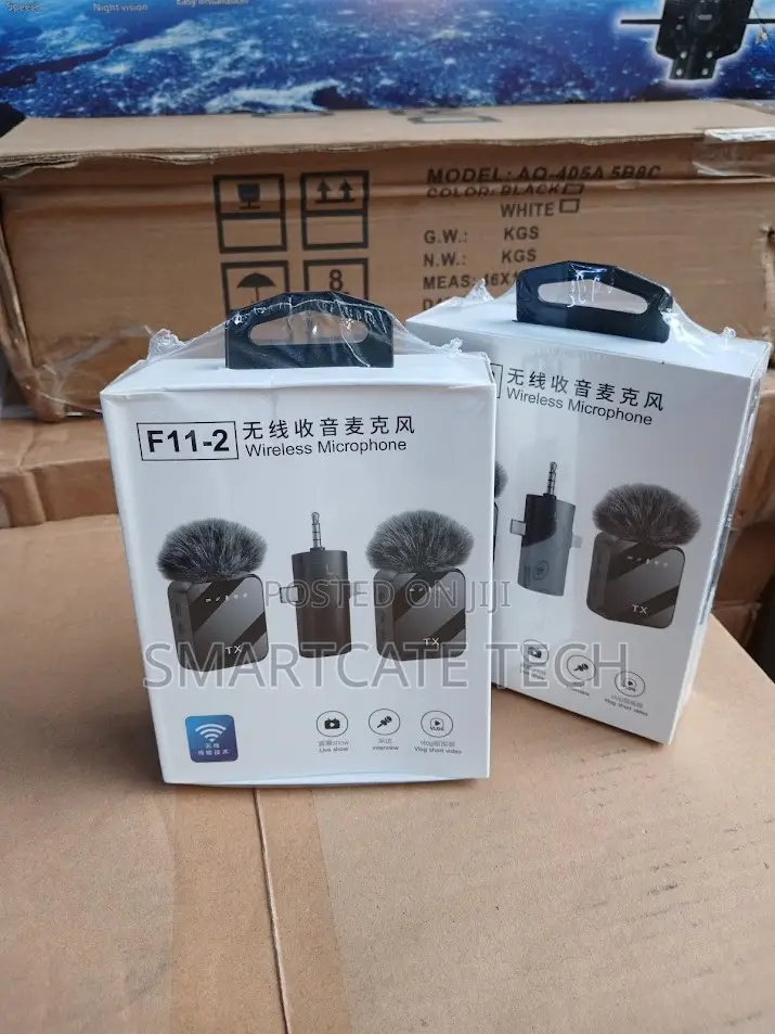F11-2 Portable Wireless Microphone for iPhone Android