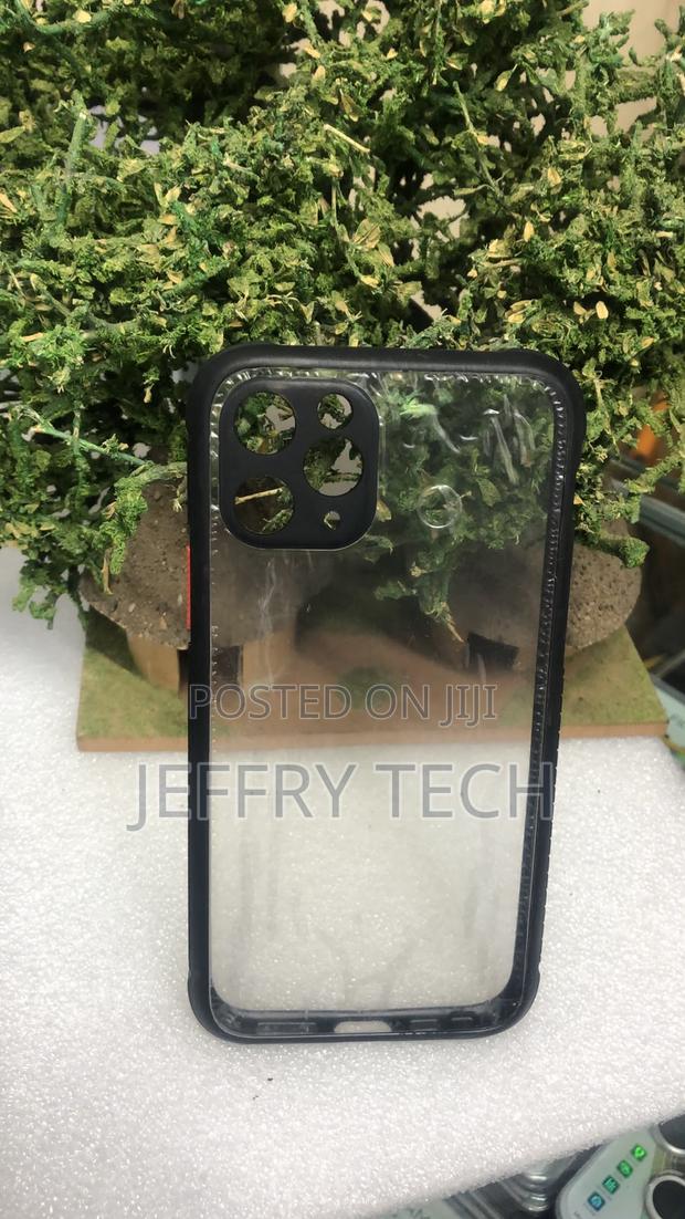Transparent Case With a Black Silicone Bumper for iPhone 13 Pro - thumbnail 2