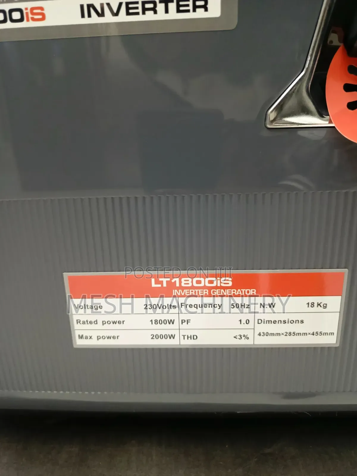 Premier LT1800iS Gasoline Inverter Generator