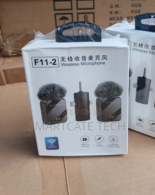 F11-2 Rechargeable Wireless Lavalier Microphone Set