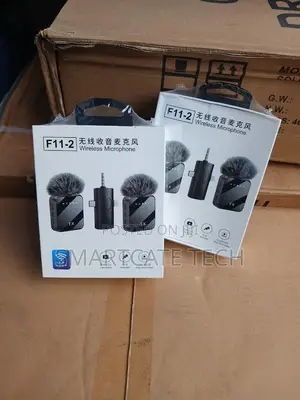 F11-2 Dual Wireless Clip Microphone for Videos Live Streaming