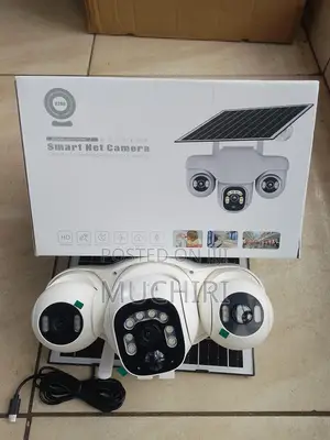 V380 4G 3 Lens PTZ Strong Battery Camera