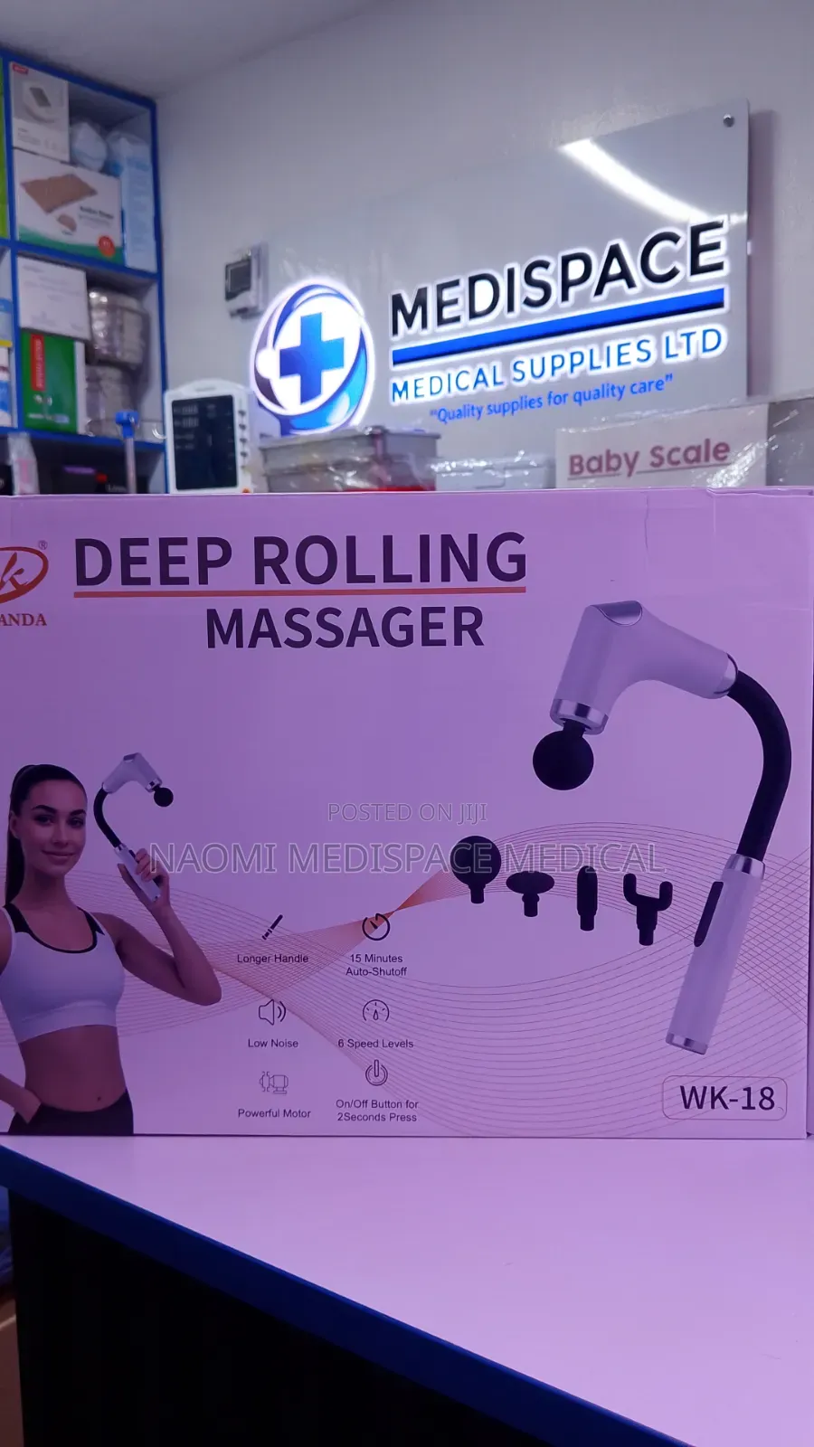 Deep Tissue Rolling Massager- Promotes Relaxation and Circulation