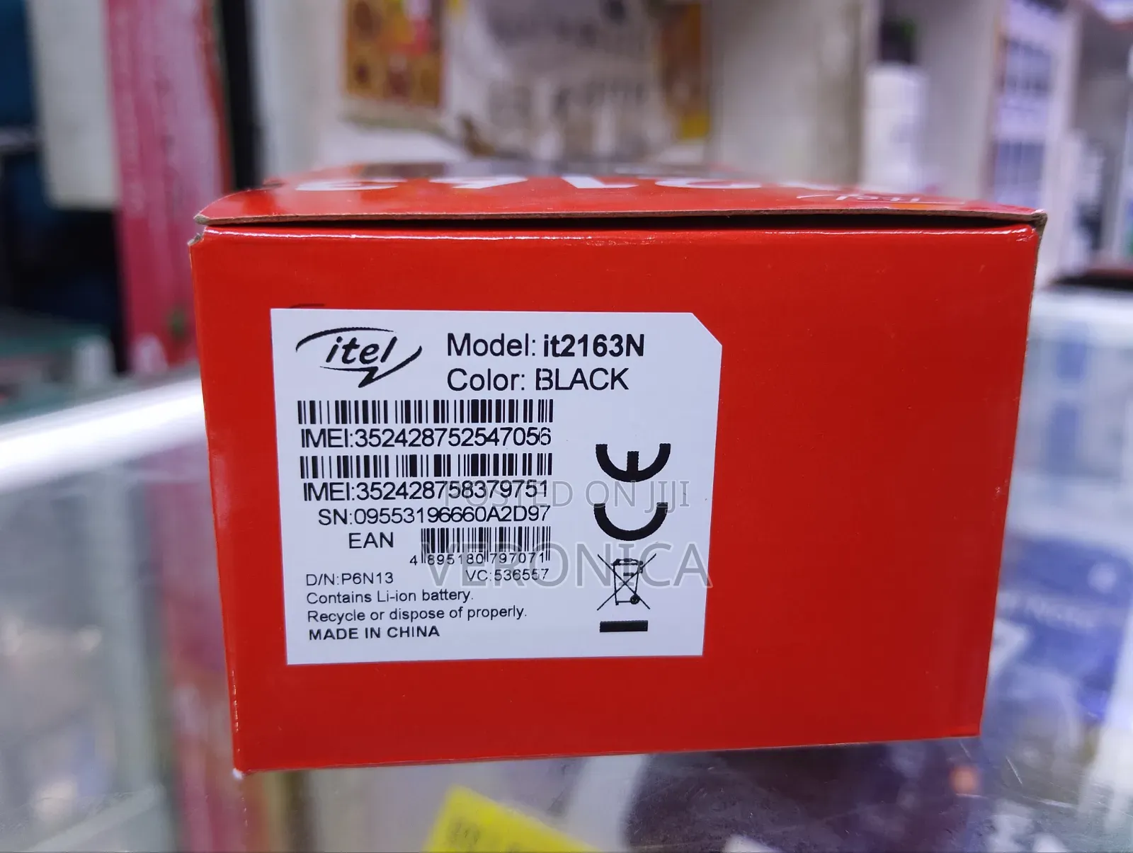 New Itel it2163 Black