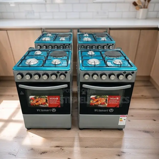 Strong Metal Body 3 Gas Burners +1 Electric Free Standing Cookers