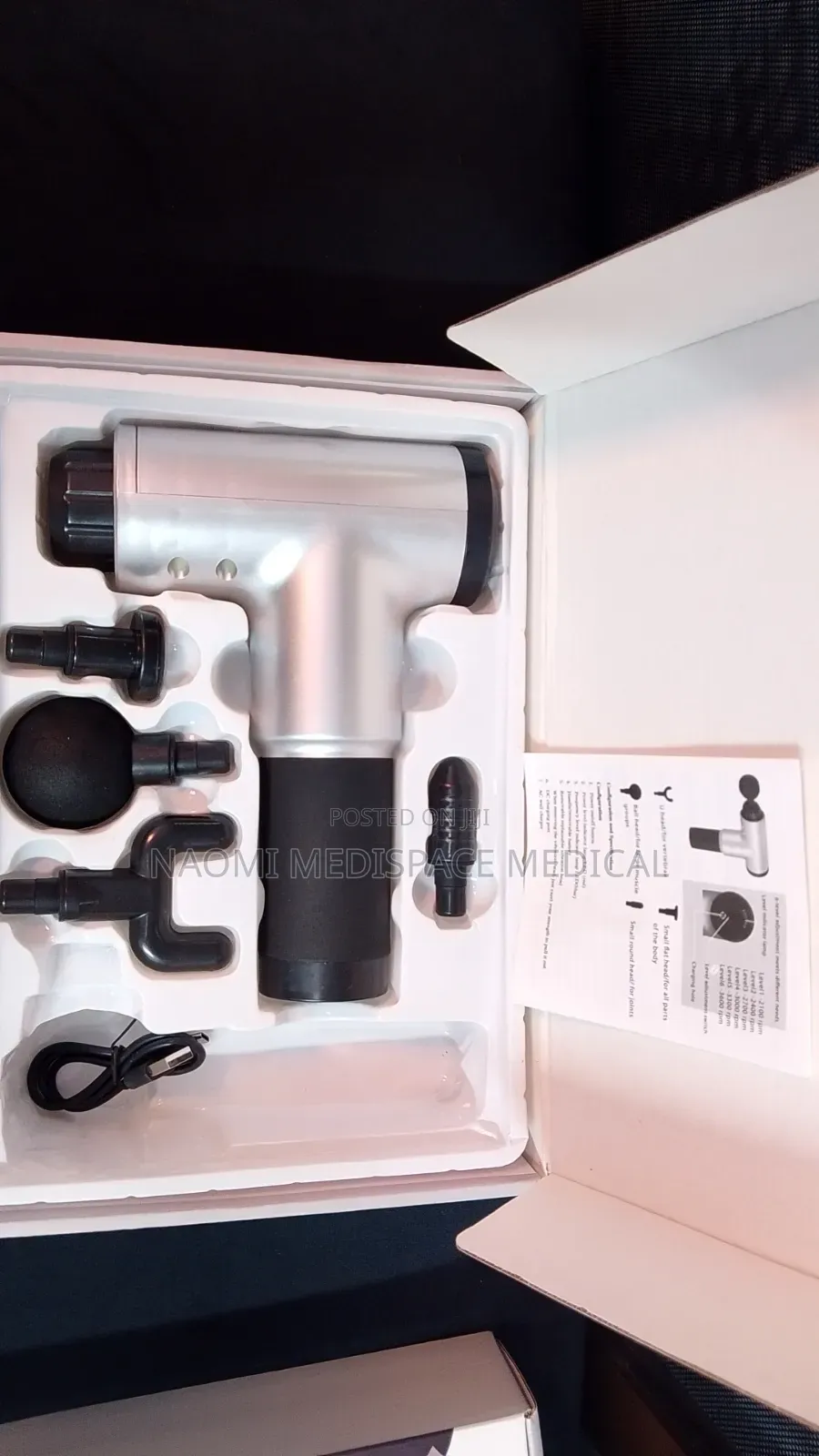 Portable 6 Level Variable Massage Gun- For Pain Management