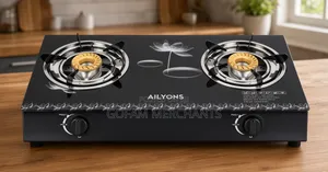 Glass Tempered Ailyons Two Burner Cooker