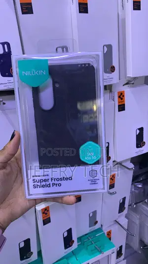 Black Nillkin Super Frosted Shield Pro Case for Samsung Galaxy A56
