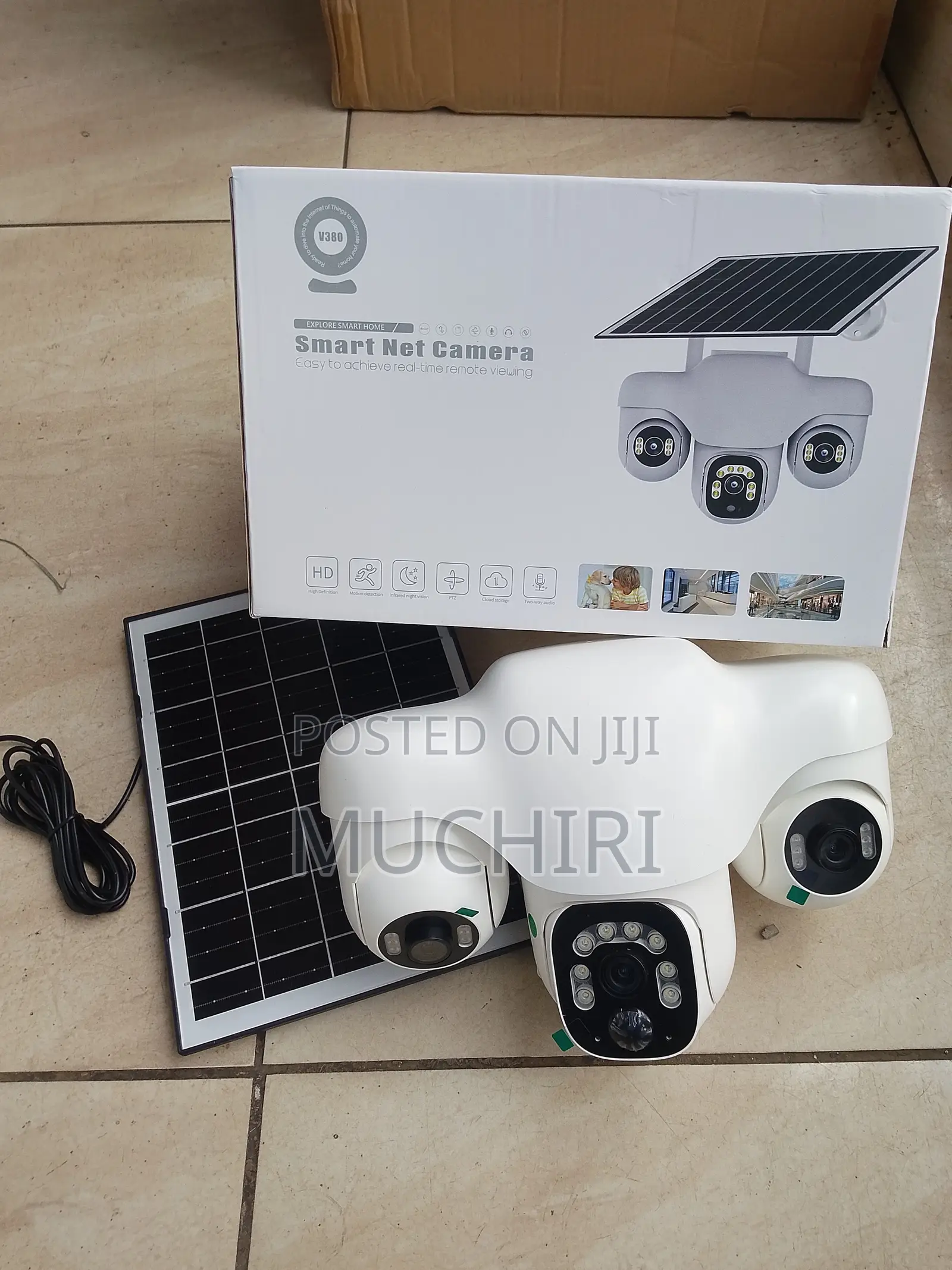 V380 6MP PTZ Battery Security Camera Wifi