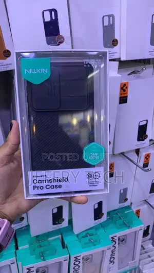 Black Nillkin CamShield Pro Case for Galaxy A36 Sliding Camera Cover