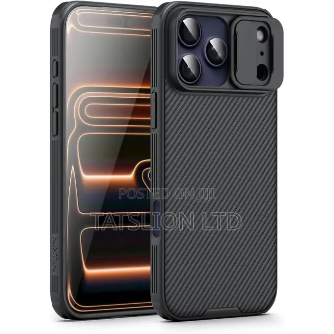 Nilkin for iPhone 18 Pro Max Case With Slide Camera Cover